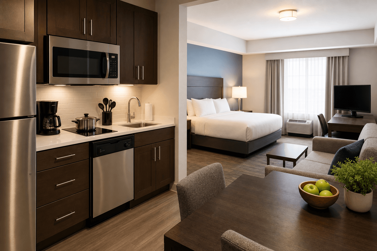 extended stay suites with full kitchens OKC explained: benefits and booking tips