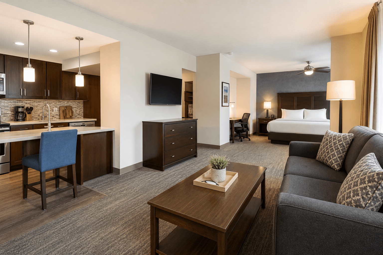 7 one bedroom suite advantages for longer stays in Oklahoma City