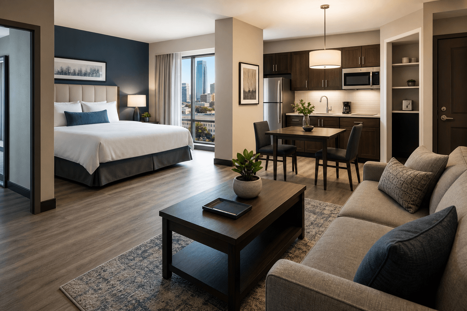 How Can You Set Up a One-Bedroom Suite for Longer Stays?