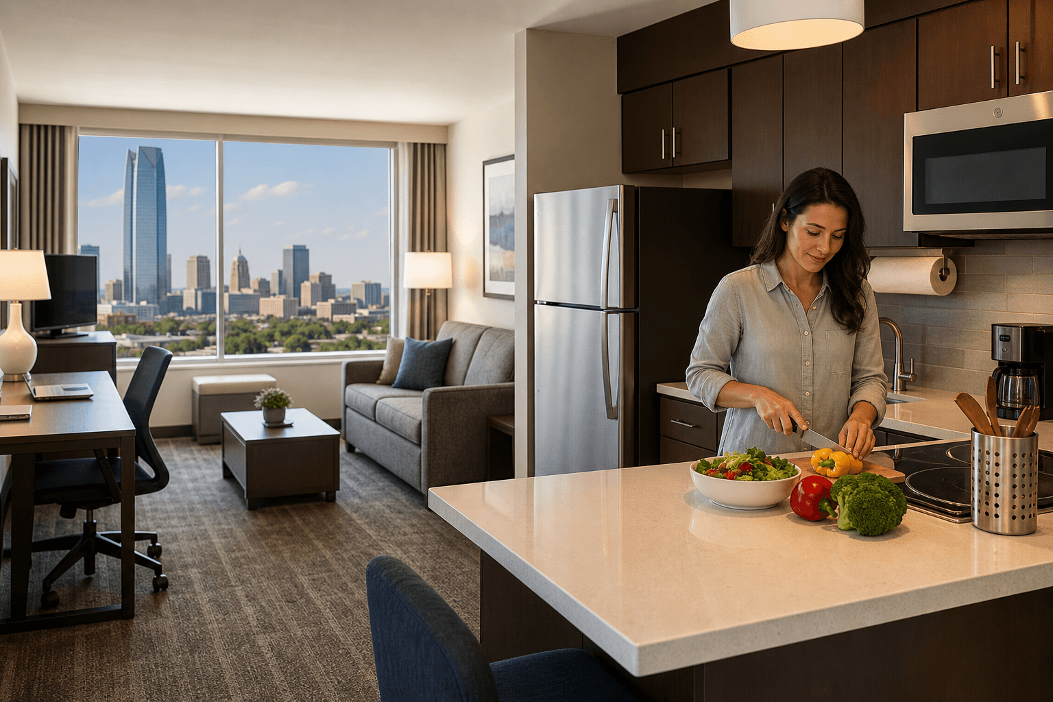 Are Oklahoma City extended-stay suites with full kitchens worth booking?