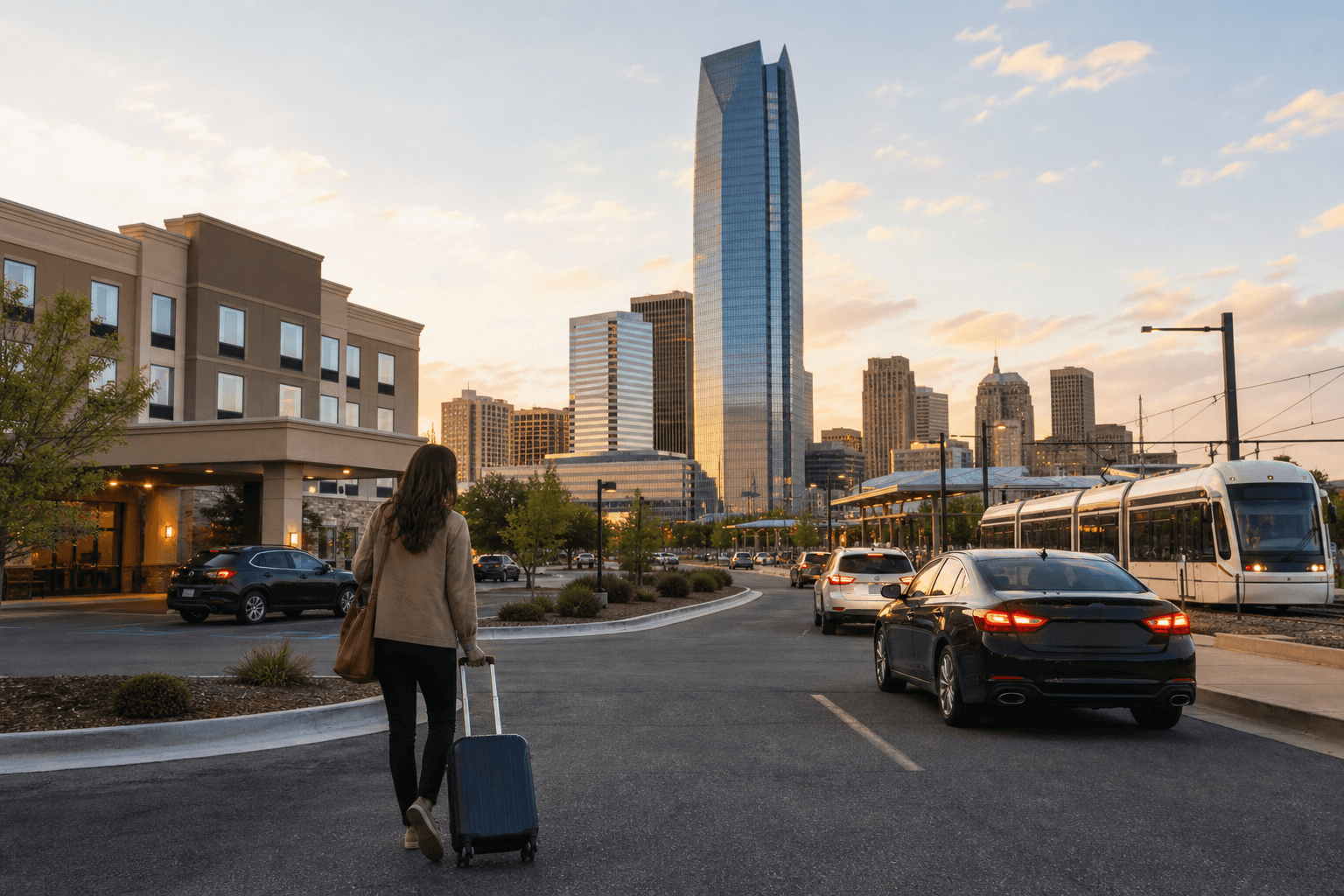 Downtown OKC access from hotels by transit, driving, and rideshare